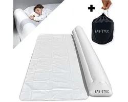 Babietec Opblaasbare Bedrand met Flap - Bedrand Baby - Bedhekje - Uitvalbescherming - Bedrail Kleuter - 120cm