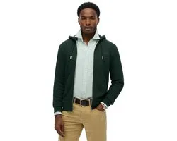Superdry - Essential Logo Half Brushed Zip Hoodie - Heren - Hoodies