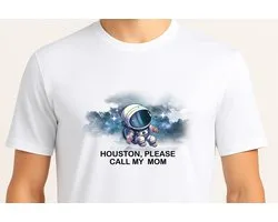 Houston, We Have Problems - T Shirt - Cute - Sarcastic - GoodVibes - Funny - Gift - Cadeau - Sarcastisch - schattig - lief - feelgood - Alien - GalaxyVibes - Astronaut - UFO - Kosmisch