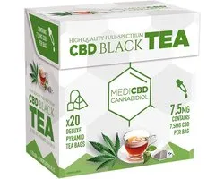 3 x MediCBD Black Thee (Box of 20 Pyramid Teabags) – 7.5mg CBD