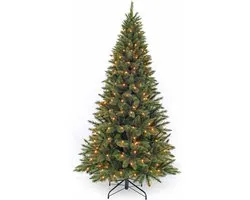 Triumph Tree Sapin de Noël artificiel avec forêt LED pin givré taille en cm: 230 x 130 vert avec 304 lumières LED blanc chaud