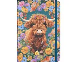 2027 Highland Cow Weekly Planner (16 Months, Sept 2026 to Dec 2027)