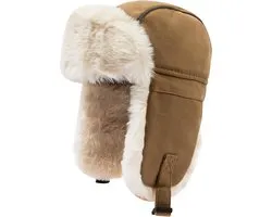 Clakllie Russian hat, winter, trapper hat, aviator hat, warm bomber hat, aviator hat, faux fur, ear flaps, windproof - ShopVlot
