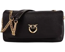 PINKO Love Soft Schoudertas Leder 31 cm - Dames - marrone marasca