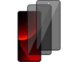 2x Privé Screenprotector geschikt voor Xiaomi 13T Pro - Privacy Beschermglas - Privacy Proteqt+