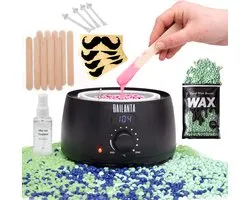 Bailanta® Wax Apparaat Set – Professionele Wax Heater – 400G Hard Wax Bonen – Wax Verwarmer voor Thuis – Inclusief Spatels, Neuswax & After Wax Spray – Zwart