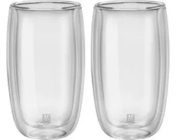 Zwilling Sorrento Dubbelwandig Latte Macchiato glas - 350 ml - 2 stuks