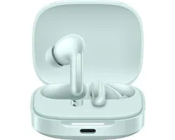 Redmi Buds 6 - Draadloze Oordopjes - Active Noise Cancelling - Bluetooth 5.3 - Tot 38 Uur Batterij met Oplaadcase - IP54 Waterbestendig - Touch Bediening - Ingebouwde Microfoon - Kleur Coral Groen