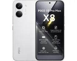 Xiaomi POCO X8 Pro Max - 12 GB RAM - 256 GB - Wit - Flagship Dimensity 9500s - 8500mAh batterij met 100W HyperCharge - 6,83" 1,5K 120Hz ultra-helder AMOLED display