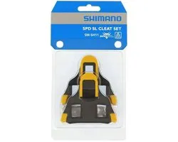 Crampons Shimano SM-SH12 SPD- SL avec dégagement de 6 degrés - jaune