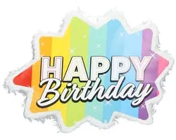 Pinata Ster Rainbow Bday - 38x28cm