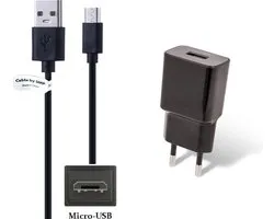 OneOne 2A lader + 0,25m standaard Micro USB kabel. Universele oplader adapter past op Pocketbook eReader Basic New / Touch / Touch 2, Color Lux, Mini, Mini Pro, tablet 360 Plus, Touch HD / HD 2 / HD 3, Ultra, Sense