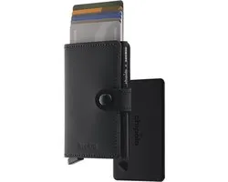 Chipolo x Official Secrid Smart Pasjeshouder - Incl. Bluetooth Tracker & RFID - 9 Pasjes & Briefgeld - Apple Find My & Google Find Hub - Wallet Kaarthouder - Creditcardhouder - Draadloos Oplaadbaar - Zwart