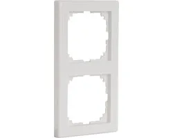 Cadre de couverture Merten M-Smart - encastré - 2 éléments - blanc polaire