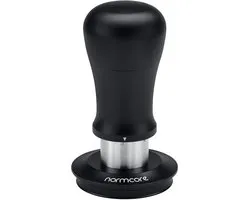 Normcore 53,3 mm Espresso Tamper V5, veerbelaste koffietamper met titaniumcoating, geribbelde basis, compatibel met 54 mm Breville Sage Espresso Machines Portafilter, zwart