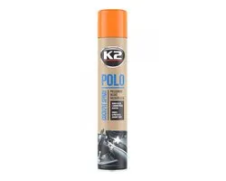 750 ml k2 polo cockpit spray perzik (peach) – professionele dashboard- en kunststofreiniger voor auto - bedrijfswagen en camper