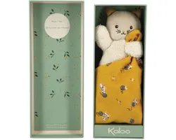 Kaloo - Carre Douceur - Knuffeldoekje - Kat - Geel