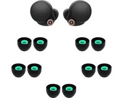 Écouteurs adaptés pour Sony WF-1000XM4 - Embouts de remplacement Sony - 5 paires d'écouteurs adaptés pour Sony WF-1000XM5 Zwart / Medium