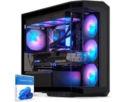 Sedatech Pro Gaming PC Waterkoeling Large Vision • AMD Ryzen 5 7600X3D 6x 4.1GHz • Geforce RTX 5090 • 32Gb DDR5 • 2Tb SSD M.2 • WiFi • Bluetooth, USB C • Windows 11 • Desktop computer