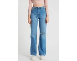 Dames Spijkerbroeken - Jeans Dames Hoge Taille - D83578 - Blauw