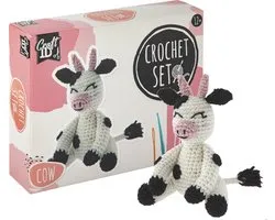 Craft ID Starters Crochet Kit Vache | amigurumi crochet néerlandais | Kits de crochetage câlins | Convient aux enfants de 12 ans et plus | Kits de crochetage