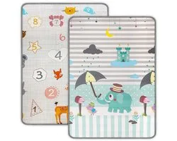 MILLY MALLY - Tapis de mousse réversible Kinder Chiffres et Éléphant 178x120 cm