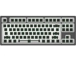 Dark Project - KD87B LTD Aluminum Cloud Grey - Mechanisch Bedraad Toetsenbord - Barebones