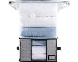 TAILI Vacuum Storage Bags with Box 2-in-1 Design 40 x 42 x 25cm Space Saving Vacuum Bags for Duvets, Clothes, Bedding - ShopVlot