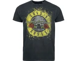 Guns N' Roses Bullet Logo Heren T-shirt - antraciet - XXL