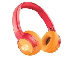 Fresh 'n Rebel Code Junior, Wireless Bluetooth Headphones for Kids, Safe Sound (<85dB), Audio Cable and Stickers included, Buddy Beats, LED Light Effects. 48 Hours Playtime (Funny Fox)