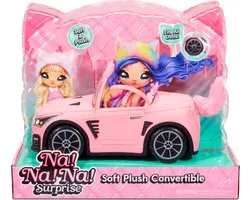 Na! Na! Na! Surprise Cabrio - Soft Plush Convertible Auto - Poppenvervoersmiddel