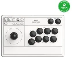 8Bitdo Arcade Stick Noir, Blanc RF/USB Manette de jeu Analogique/Numérique PC, Xbox One, Xbox One S, Xbox One X, Xbox Series S, Xbox Series X