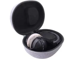 Tas voor beyerdynamic DT 770/990 PRO over-ear studiohoofdtelefoon van Aenllosi, alleen tas (grijs) | Beschermende EVA-structuur, schokbescherming, waterafstotend buitenmateriaal, krasbescherming