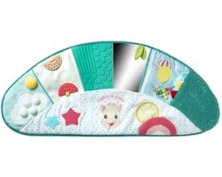 Sophie de Giraf Sensory Awakening Mat – Tapis de Jeu pour Bébé avec >16 Textures Différentes – Stimule les Sens, le Toucher et la Motricité – Sûr, Enroulable et Portable – Convient aux Bébés à Partir de 10 Mois