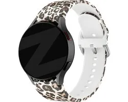 Bracelet en silicone Bandz 'Leopard' adapté pour Samsung Galaxy Watch 6 / 6 Classic / 5 40mm & 44mm / 5 Pro / 4 & Watch 4 Classic - Bracelet de montre intelligente en silicone de haute qualité avec impression - bracelet en silicone léopard