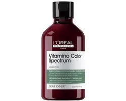 L'Oréal Professionnel Vitamino Color Spectrum Shampooing Vert - Neutralise les tons rouges - Pour les cheveux bruns foncés - 300 ml