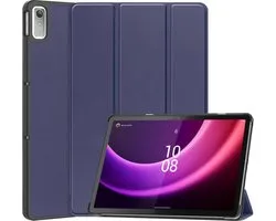 Tablethoes geschikt voor Lenovo Tab P11 Gen 2 Hoesje - Tri-Fold Book Case met Wake/Sleep - Blauw