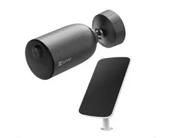 EZVIZ - kit caméra de sécurité EB3 2K avec panneau solaire - WiFi - panoramique/inclinaison - résolution 2K - détection IA - IP65 - noir