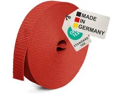 BAUHELD 10 m universele riem, 20 mm, Made in Germany, weefsel montageband van polypropyleen, riem voor bevestiging - ShopVlot