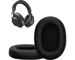 kwmobile 2x oorkussens geschikt voor Jabra Elite 85h - Earpads voor koptelefoon in zwart