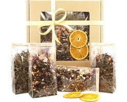 Elegante theegeschenkset - Premium groene thee - 200 g - Diverse smaken