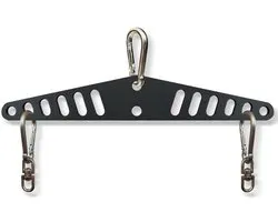 SnelShoppen - Multi-Grip LAT Pull Down Bar voor Thuisgym Fitness, Spreader Plaat LAT Pulldown Bevestigingen voor Kabelmachine, Geschikt voor Dubbele o