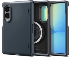 Coque Spigen Compatible avec Samsung Galaxy Z Fold 8 - Slim Armor Pro MagFit - Coque arrière Compatible avec MagSafe / Qi2 - Protection de charnière - Étui Ardoise métallique