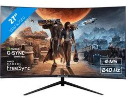 Moniteur de Gaming RAIDER Pro - FreeSync/G-Sync - 240Hz - Courbé - 27 pouces