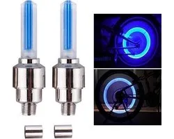 Firefly LED - Fietswielverlichting - Ventielbevestiging - Set van 2 - Blauw
