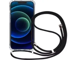 TG Techgrip - Coque avec cordon adaptée pour iPhone 15 Pro - Coque arrière transparente en bandoulière super résistante aux chocs pour iPhone 15pro