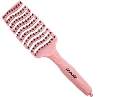 Max Pro Detangler Haarborstel Pastel Rose - Antiklit - Haar borstel - Jongens en meisjes - Comb - Brostel - Zwijnenhaar borstel
