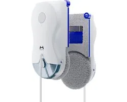 Hutt 10 Robot lave-vitre – Double pulvérisateur avec nébulisation ultrasonique – Planification d'itinéraire intelligente – Système anti-dérapant – 5 modes de nettoyage – Design compact – Pour fenêtres – Miroirs – Portes vitrées