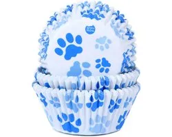 House of Marie Baking Cup Paw Control blauw
