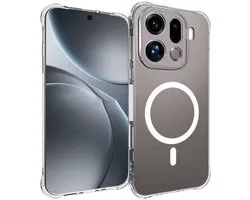 Coverup Coque - Adaptée pour OPPO Find X9 Pro Coque - Coverup TPU Back Cover avec coins AirBag - Compatible MagSafe - Transparent
